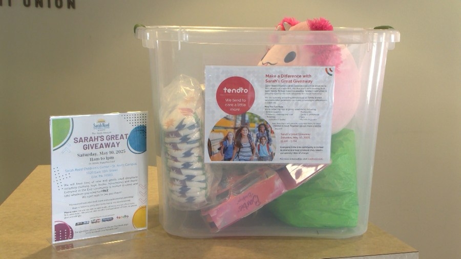 Donations currently being collected for Sarah's Great Giveaway