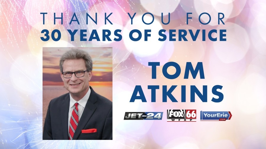 Meteorologist Tom Atkins celebrates 30 years with JET 24/FOX 66