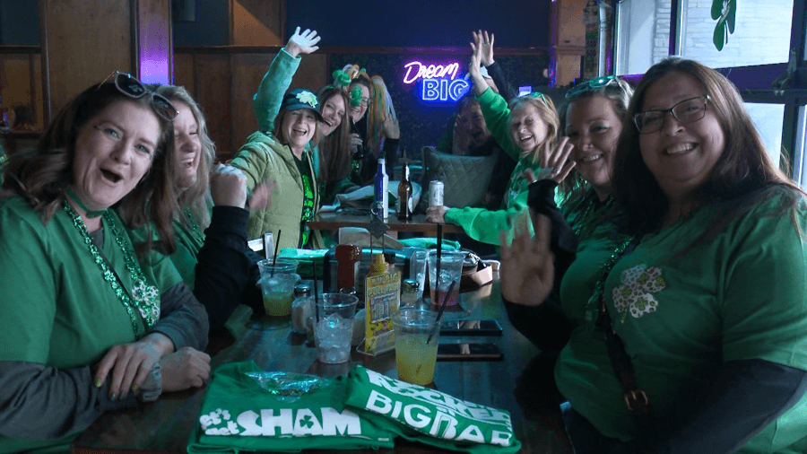 Crowds line up early to celebrate St. Patrick's Day at Erie bars