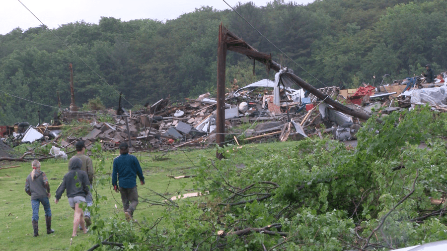 ‘This is devastating' Erie farm torn apart after by severe weather Monday