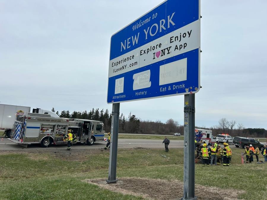 Rollover crash on I-90 sends one to the hospital