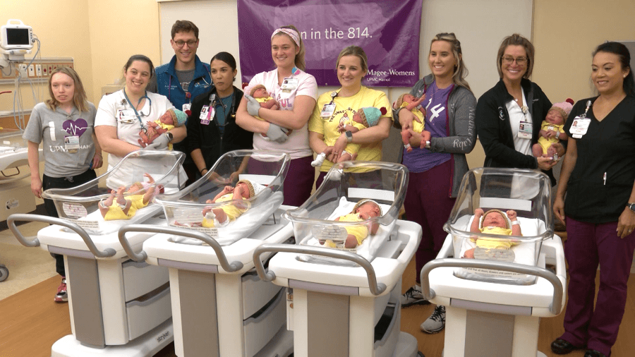 Newborns given special onesies ahead of Mother's Day