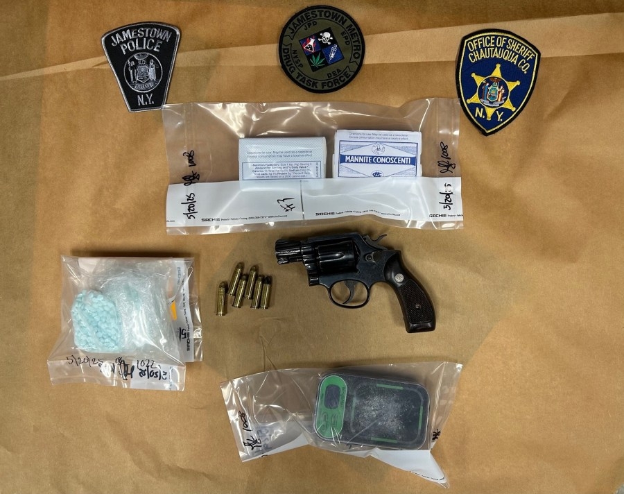Street check leads to 4.25 oz. fentanyl bust, weapons found: Jamestown police
