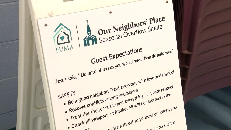 Local shelters provide warmth as homeless population battles bitter cold temps.
