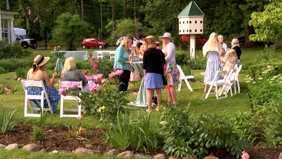 Garden party takes place at the restored Battles White House