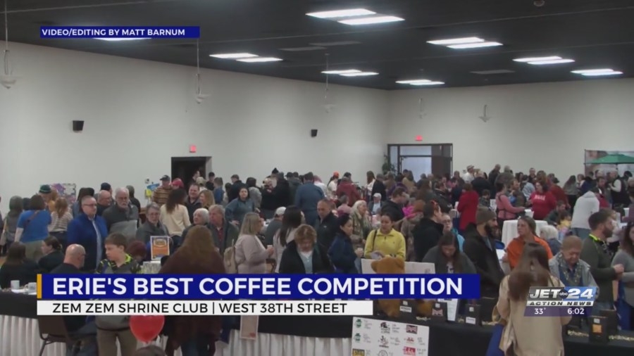 Erie coffee shops go cup-to-cup at Erie's Best Coffee competition