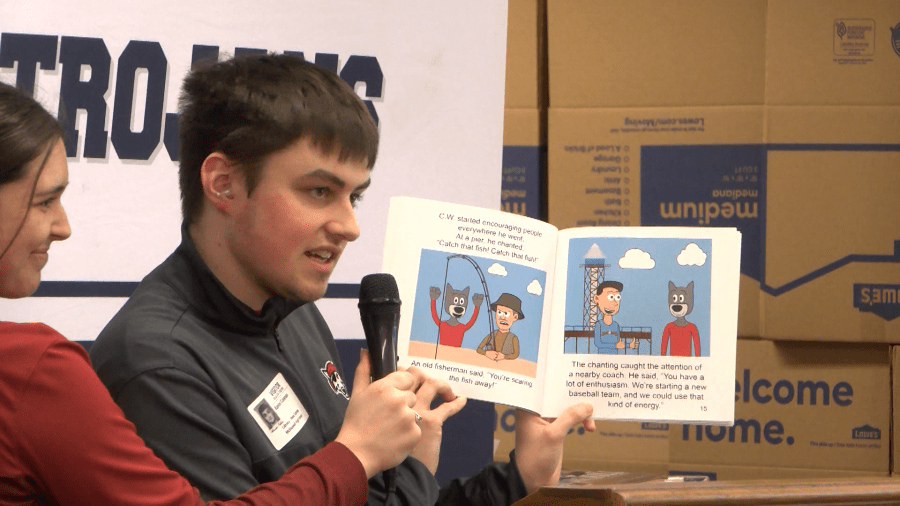 McDowell special ed. students get special book reading from Kevin Coleman