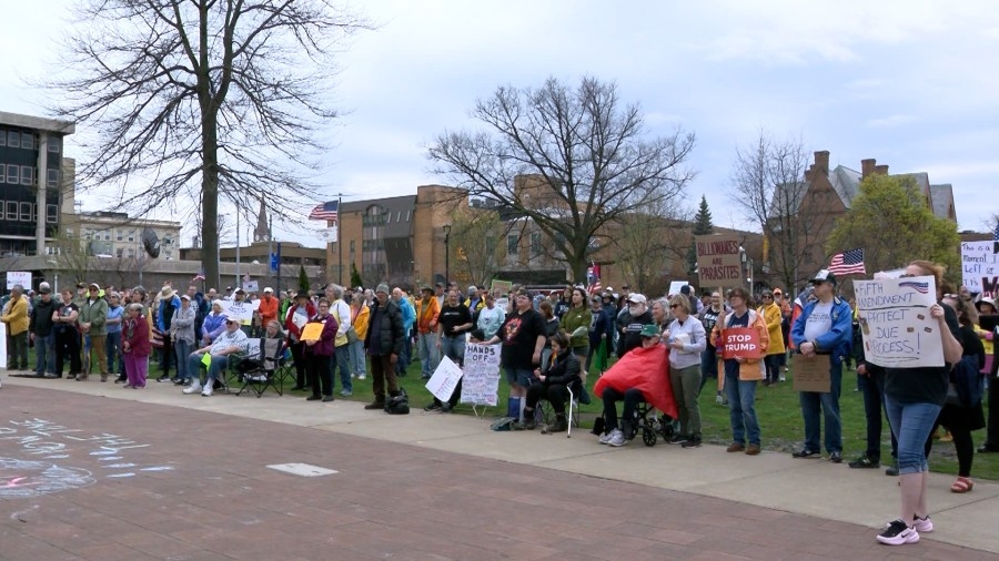 Political organization holds ‘Erie Strong' rally in Perry Square