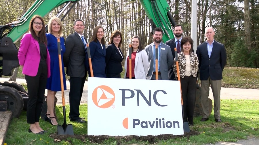 Meadville community leaders break ground on new outdoor amphitheater