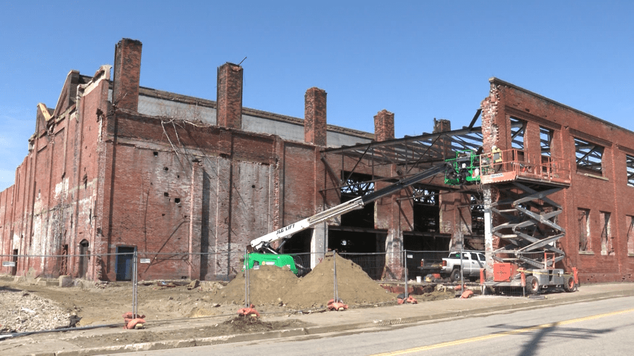 Deconstructing to reconstruct, work continues at former EMI site