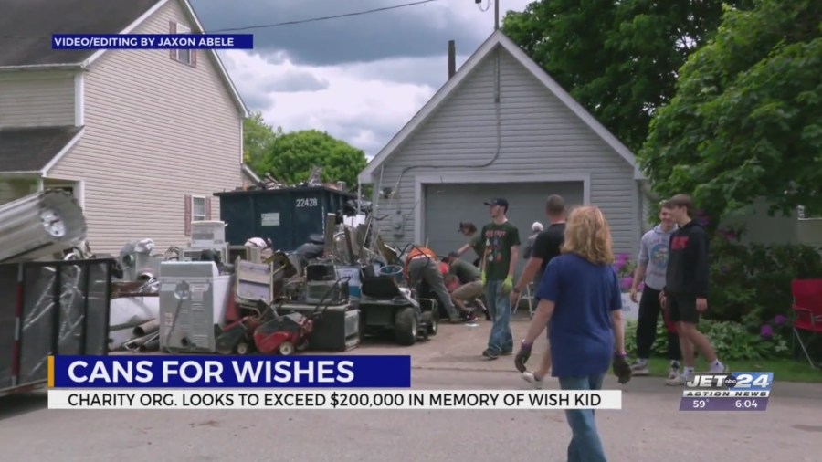 Cans for Wishes remembers wish kid in record breaking drop-off