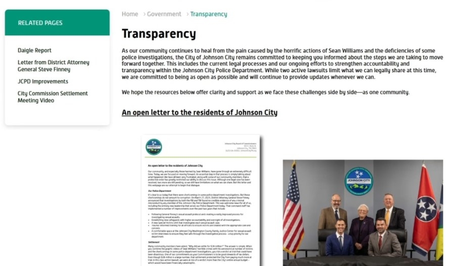 JC's new ‘transparency' webpage covers police lawsuits related to Sean Williams