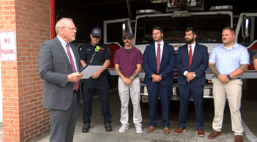 Bristol, Va. Swift Water Rescue Team recognized by congressman for work during Helene