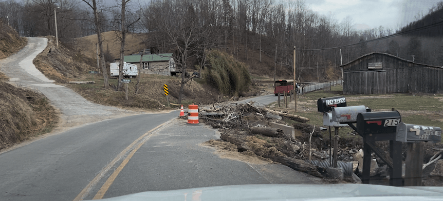 Residents along Shell Creek Rd. in Roan Mountain have safety concerns due to remaining damage from Hurricane Helene
