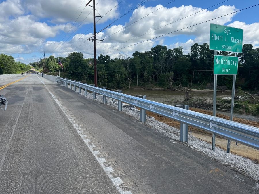 Ribbon cut on rebuilt Kinser Bridge in Greene County