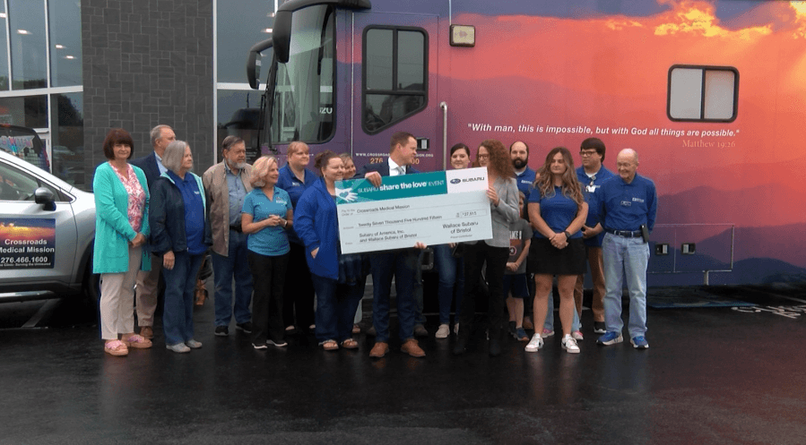 Wallace Subaru donates $27k to Crossroads Medical Mission