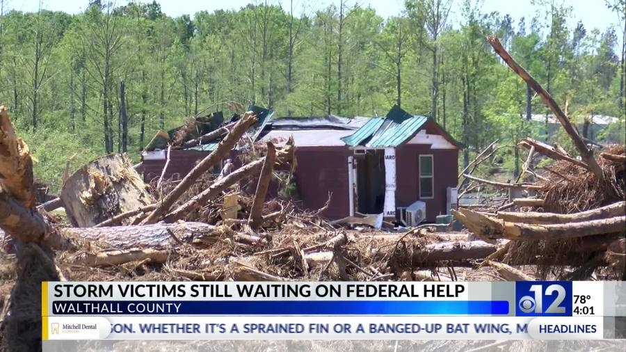 Walthall County tornado victims still waiting for federal help