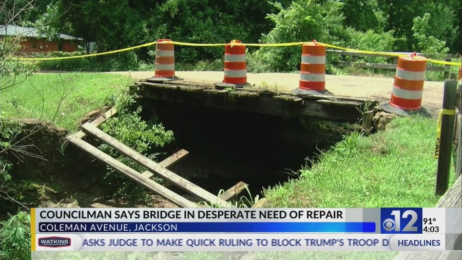Jackson councilman says bridge in need of repair