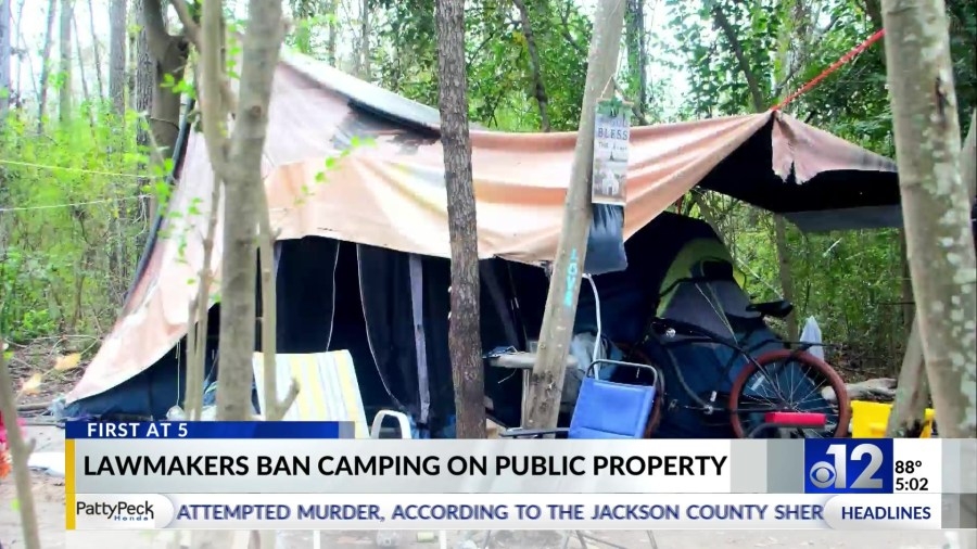 Mississippi lawmakers ban camping on public property