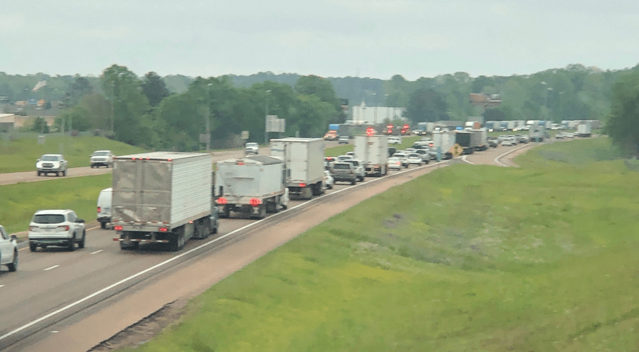 What are the busiest Memorial Day Holiday routes in Mississippi?