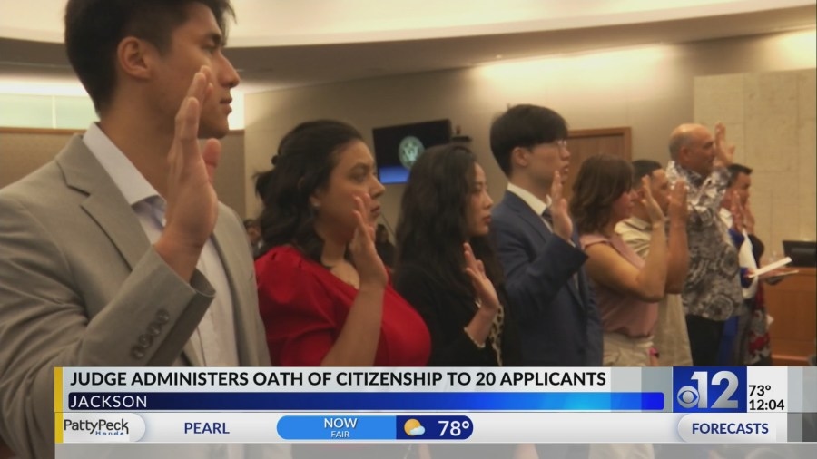 20 new citizens sworn in at Jackson courthouse