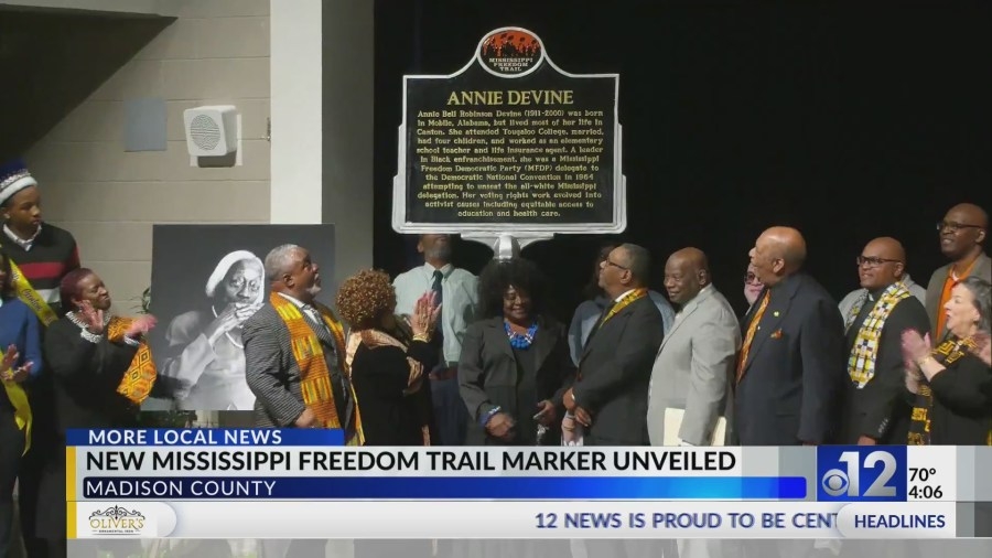New Mississippi Freedom Trail marker unveiled in Canton