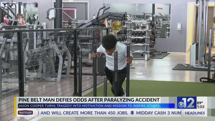 Mississippi man overcomes paralysis to become fitness trainer