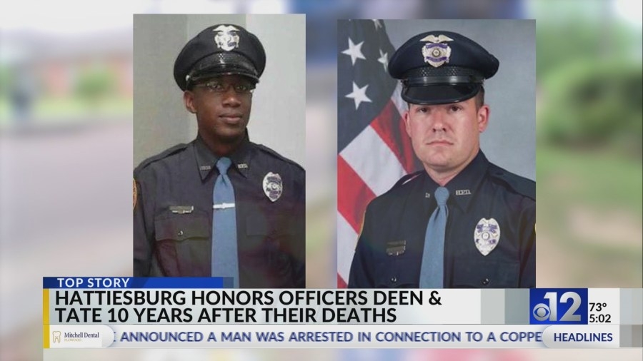Hattiesburg honors two fallen officers 10 years after their deaths