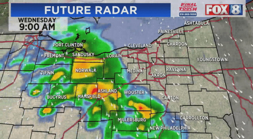 TRACKING: Heavy downpours, storms and possible flooding