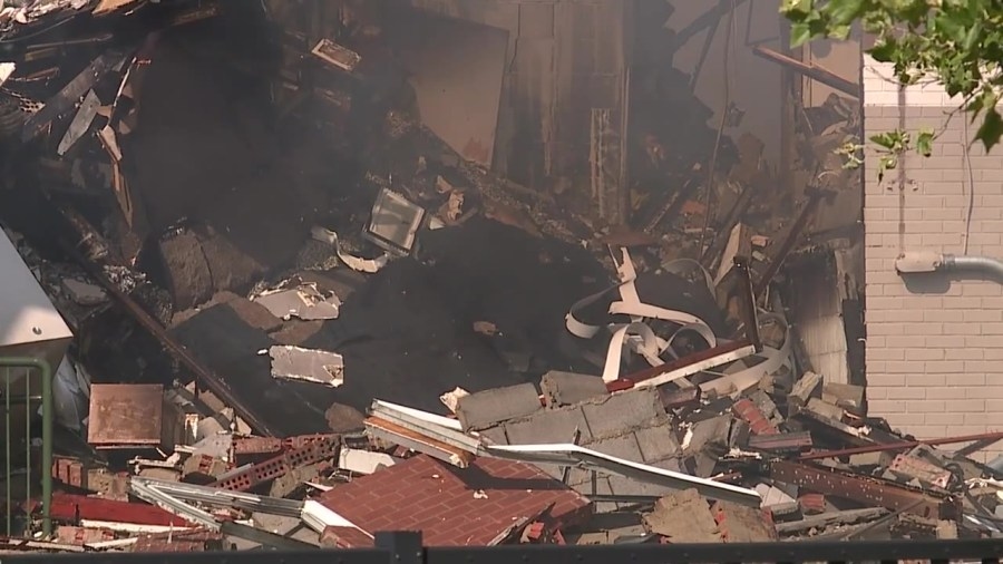 Children thrown to safety as explosion, fire rips through Garden Valley apartments