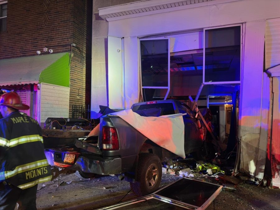 Maple Heights building damaged after truck slams into front