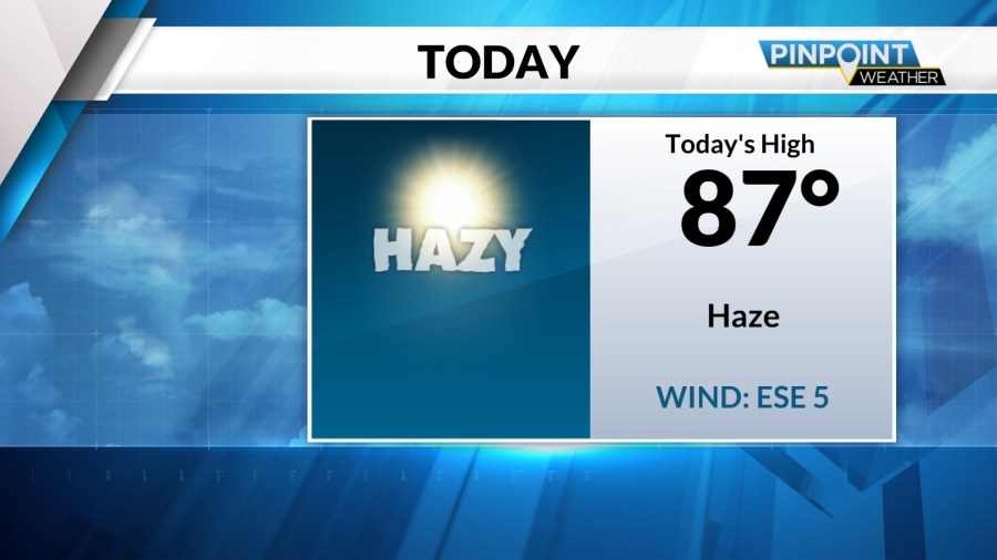 Temperatures rise on Tuesday as haze from wildfires clear
