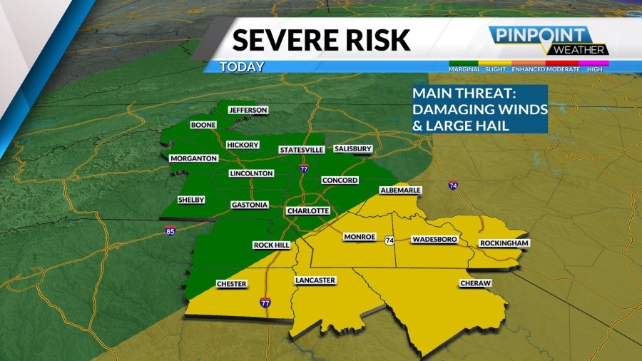 Warm and breezy Sunday with a chance of pop-up storms