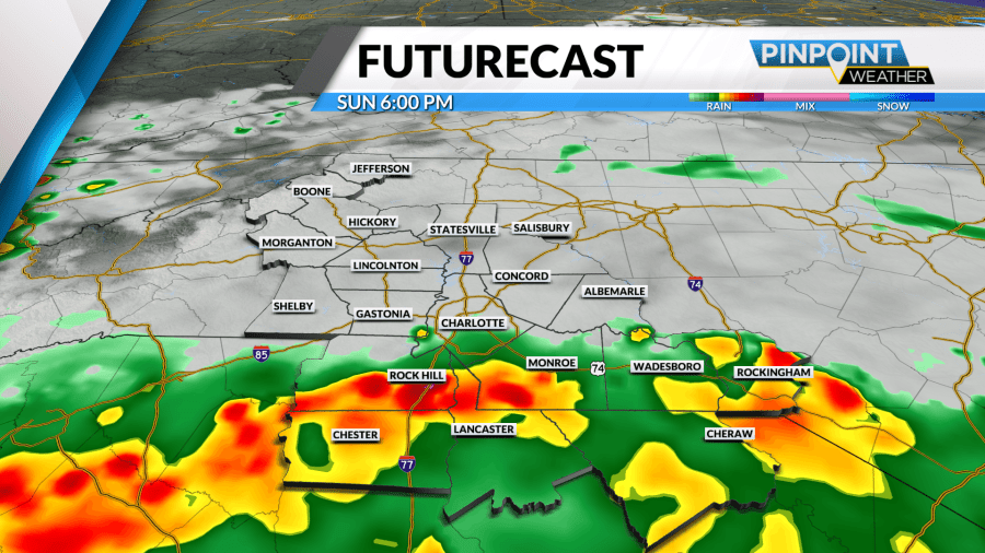 Cool, cloudy Mother's Day with showers, storms into Monday
