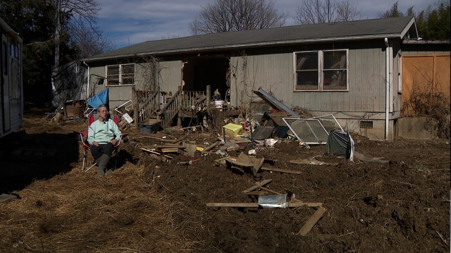 Hurricane Helene survivor in Yancey County finds hope amid debris and rebuilding