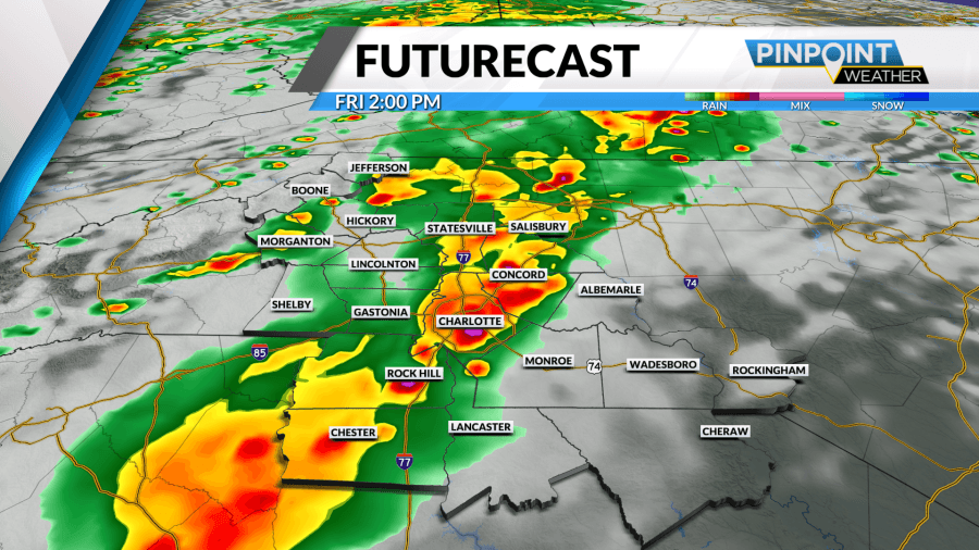 Pinpoint Weather Alert Friday: More wet weather on the way, potential severe storm risk