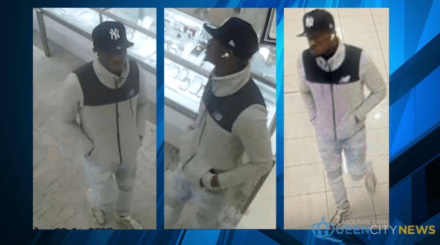 Man wanted for using a sledgehammer to steal watches from Belk in SouthPark