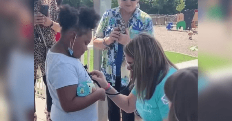 WATCH: Mom meets 8-year-old who received daughter's donated heart