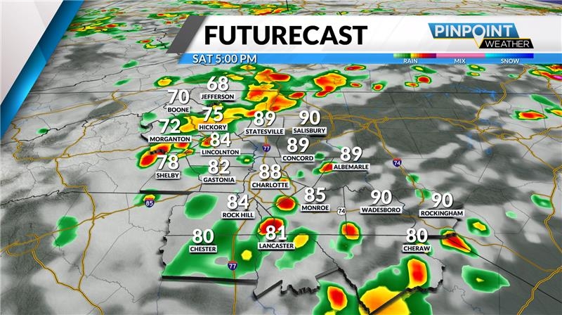 Muggy, stormy weather expected for Father's Day weekend