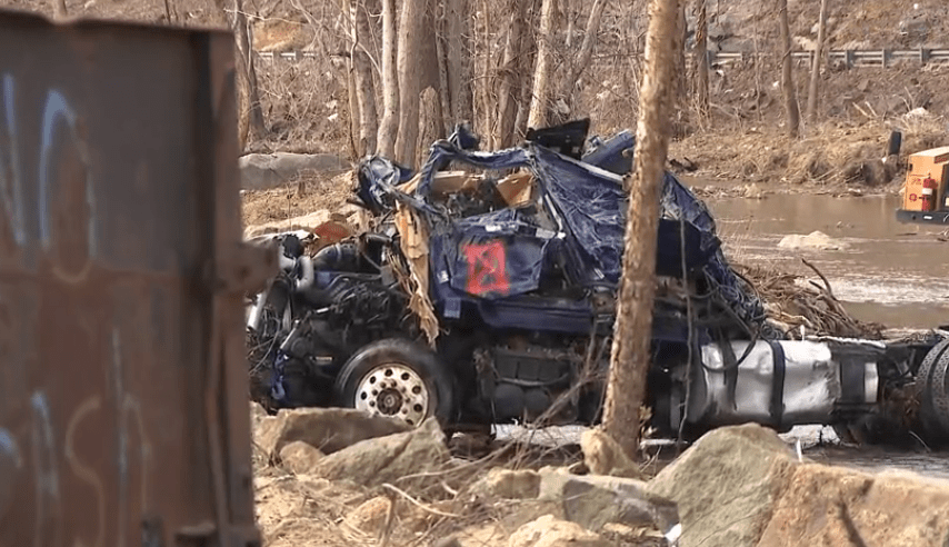 4 months later: 18-wheeler cab removed from Swannanoa River as recovery efforts surge following Hurricane Helene
