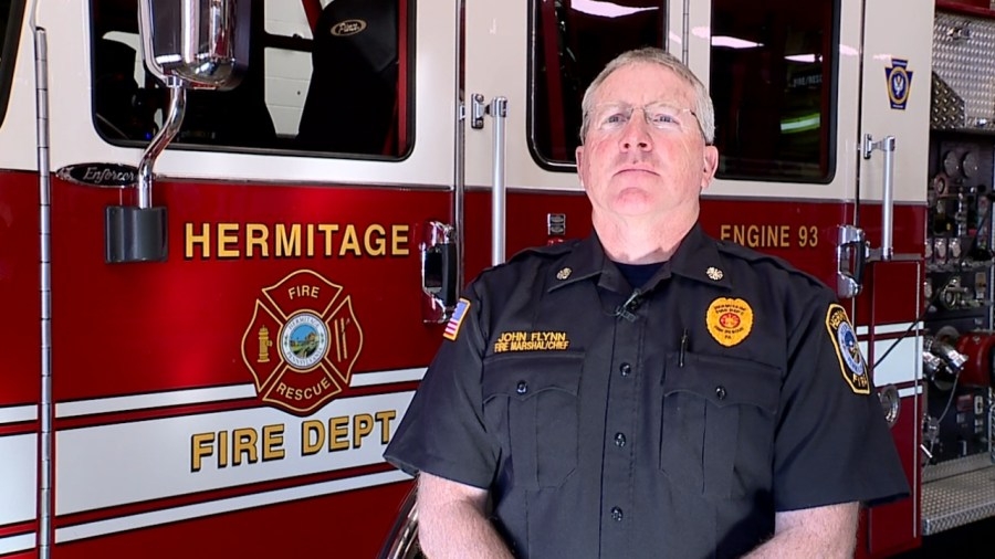 Hermitage firefighters honored for pulling man from car sinking in lake