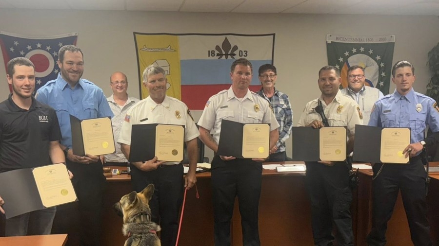 Local fire department awarded for heroic efforts during Hurricane Helene