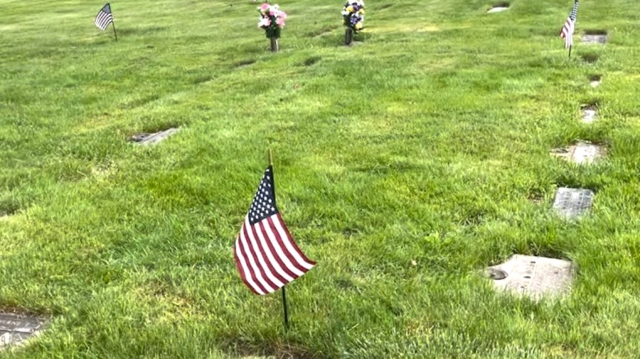 Flags mark graves of veterans in Boardman ahead of Memorial Day