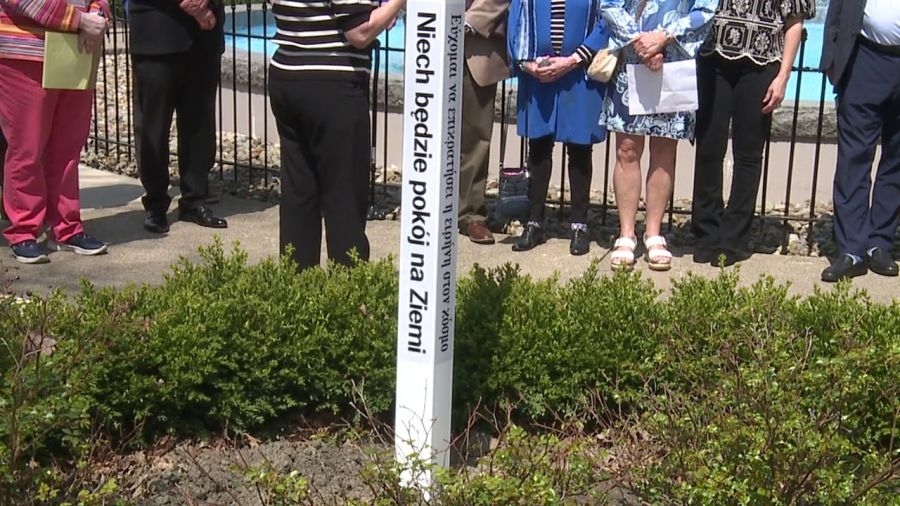 Symbol of world peace has home in Warren