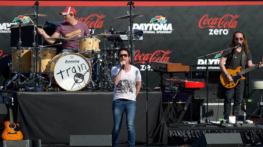 Train rolling into Youngstown Amp for summer show