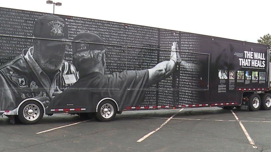 ‘Wall that Heals' veterans memorial open for viewing