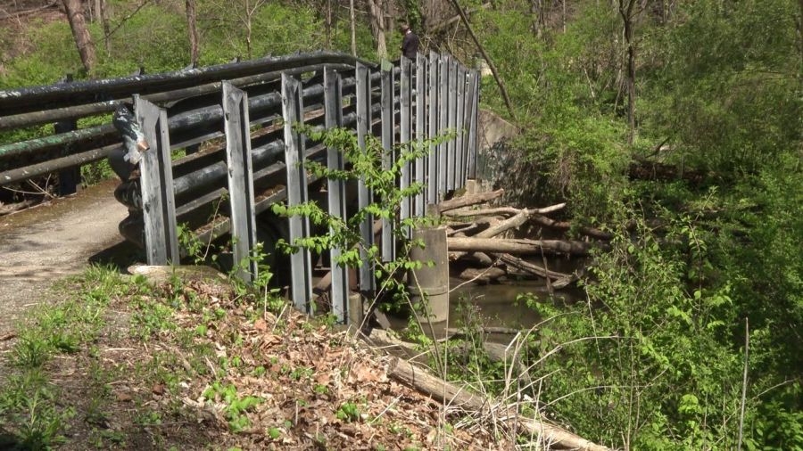 Poland walking bridge at center of concern for village and county