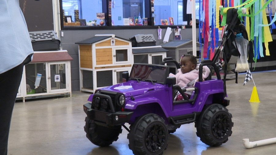 Local children with disabilities gifted toy Jeeps in annual Go Baby Go event