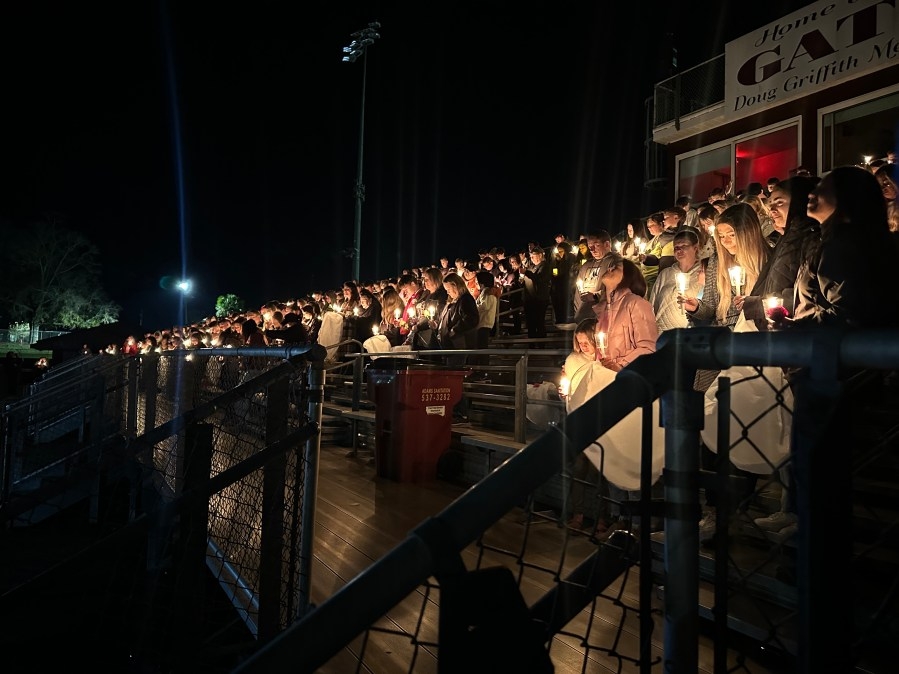 Community gathers to honor Kadance Fredericksen at candlelight vigil in Baker