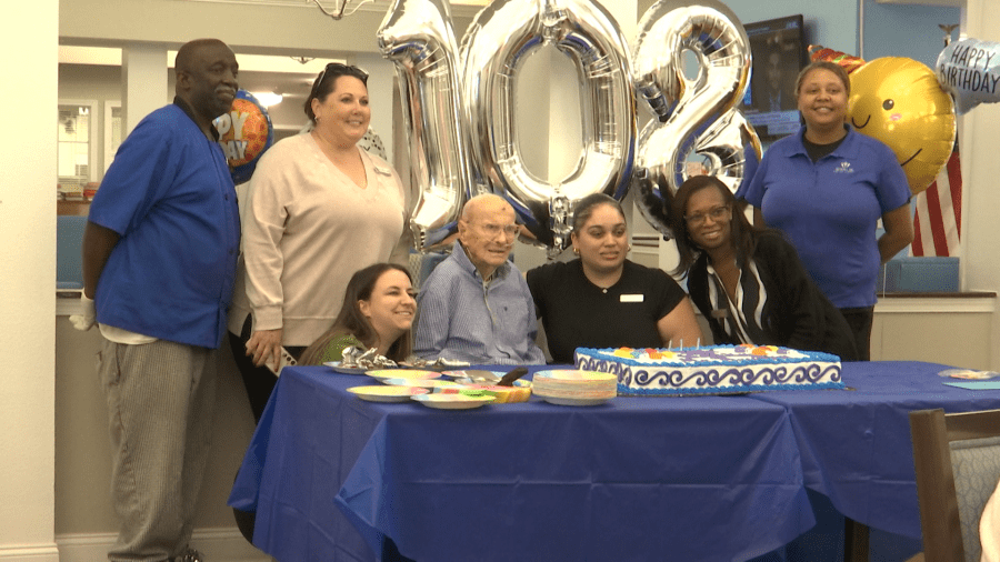 Escambia County World War II veteran celebrates 108th birthday